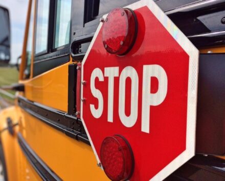 School bus stop sign